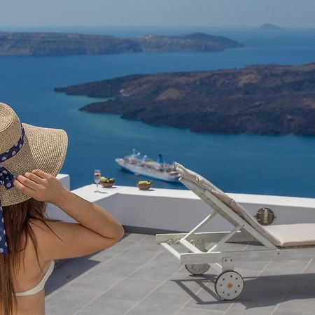 Willa Karpimo Horizon - Caldera View With Private Hot Tub Firostefani Zewnętrze zdjęcie
