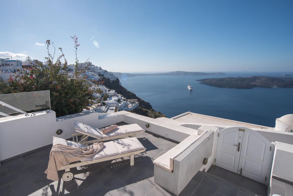 Willa Karpimo Horizon - Caldera View With Private Hot Tub Firostefani Zewnętrze zdjęcie