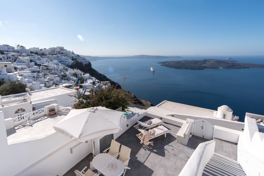Willa Karpimo Horizon - Caldera View With Private Hot Tub Firostefani Zewnętrze zdjęcie