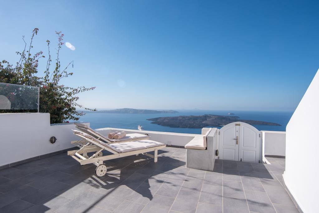 Willa Karpimo Horizon - Caldera View With Private Hot Tub Firostefani Pokój zdjęcie