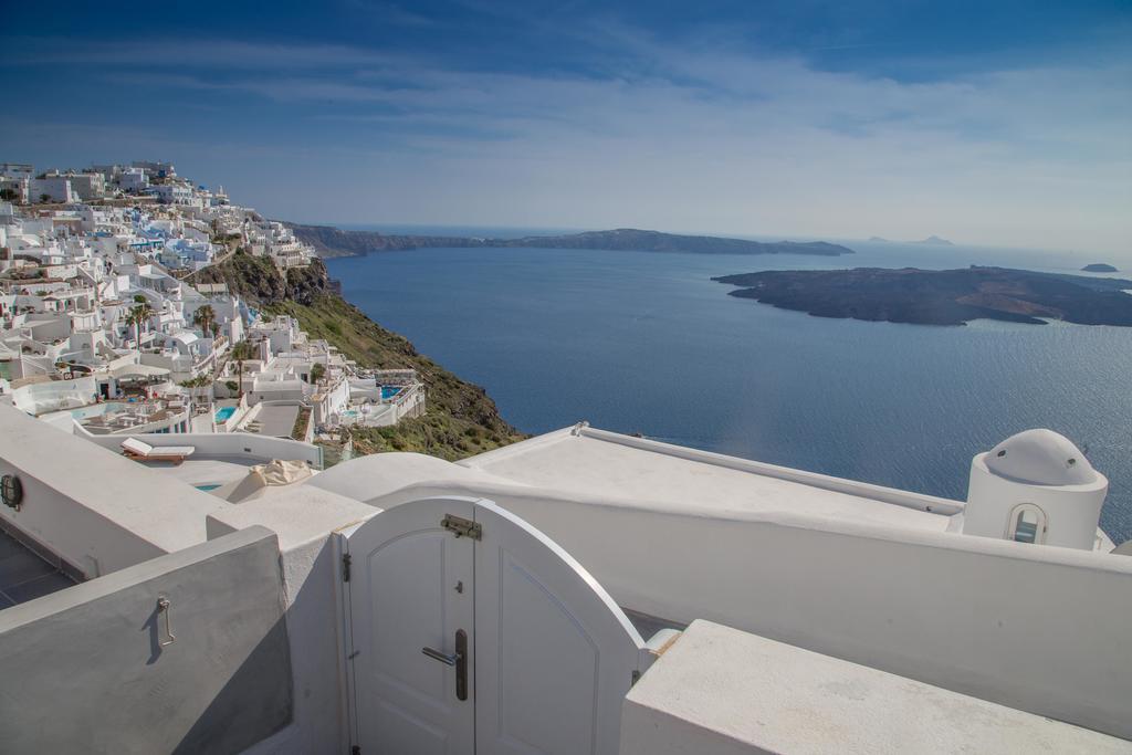 Willa Karpimo Horizon - Caldera View With Private Hot Tub Firostefani Pokój zdjęcie