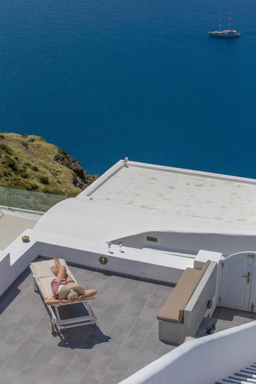 Willa Karpimo Horizon - Caldera View With Private Hot Tub Firostefani Zewnętrze zdjęcie