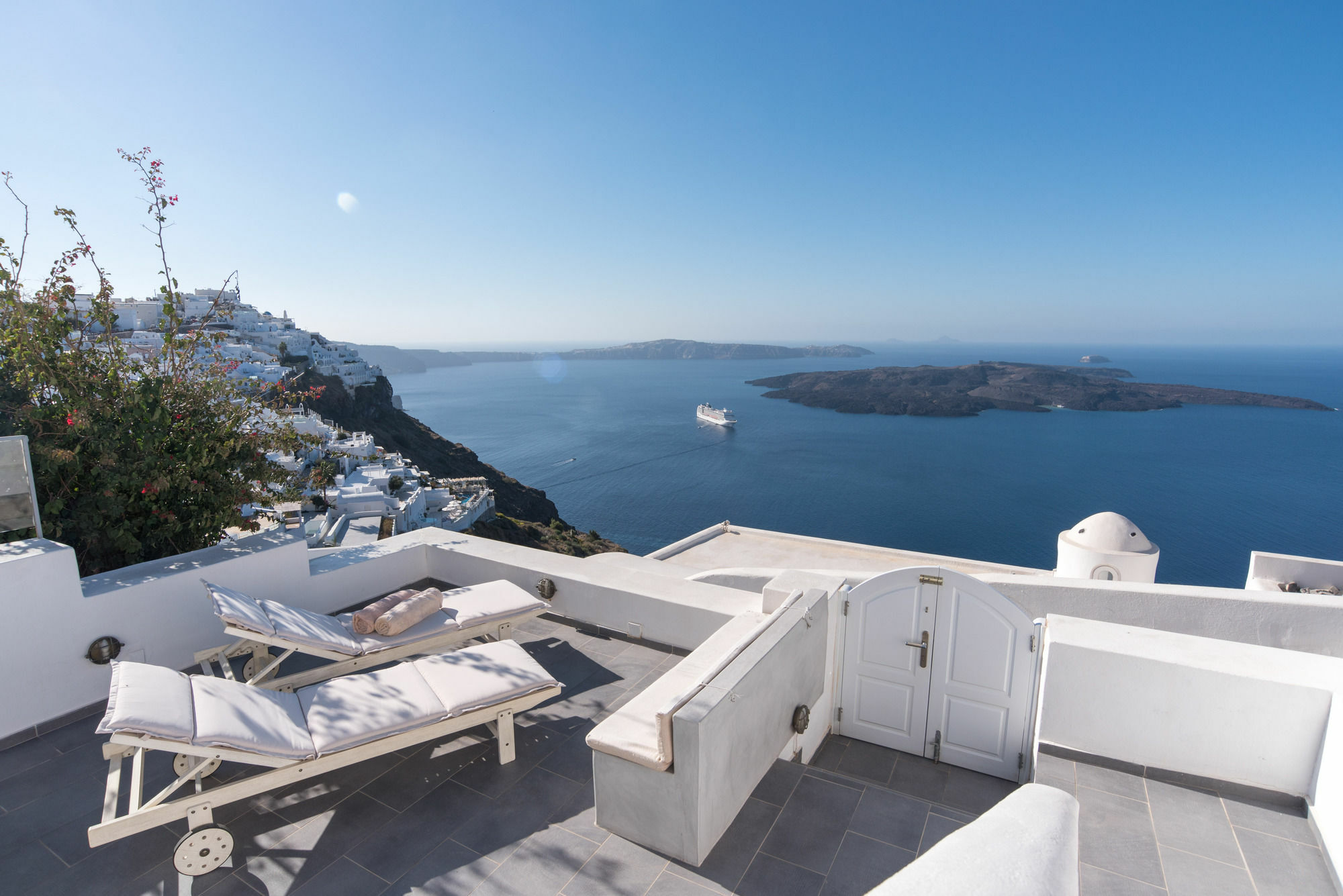 Willa Karpimo Horizon - Caldera View With Private Hot Tub Firostefani Zewnętrze zdjęcie