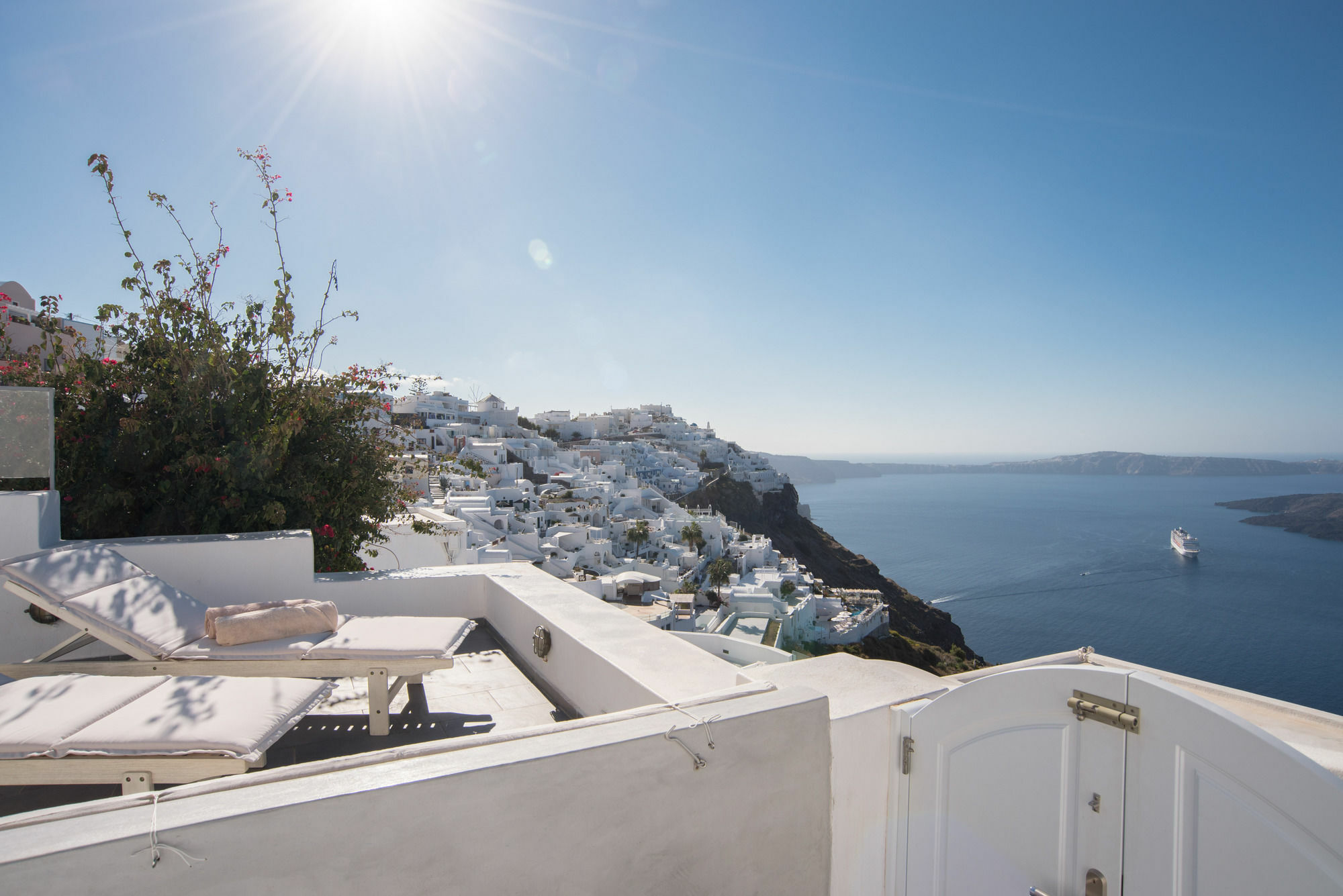 Willa Karpimo Horizon - Caldera View With Private Hot Tub Firostefani Zewnętrze zdjęcie